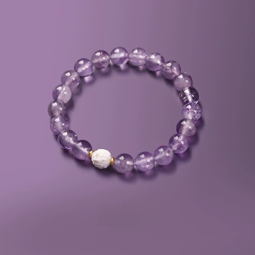 Natural Amethyst Pixiu Bracelet - Natural Energy&Handmade
