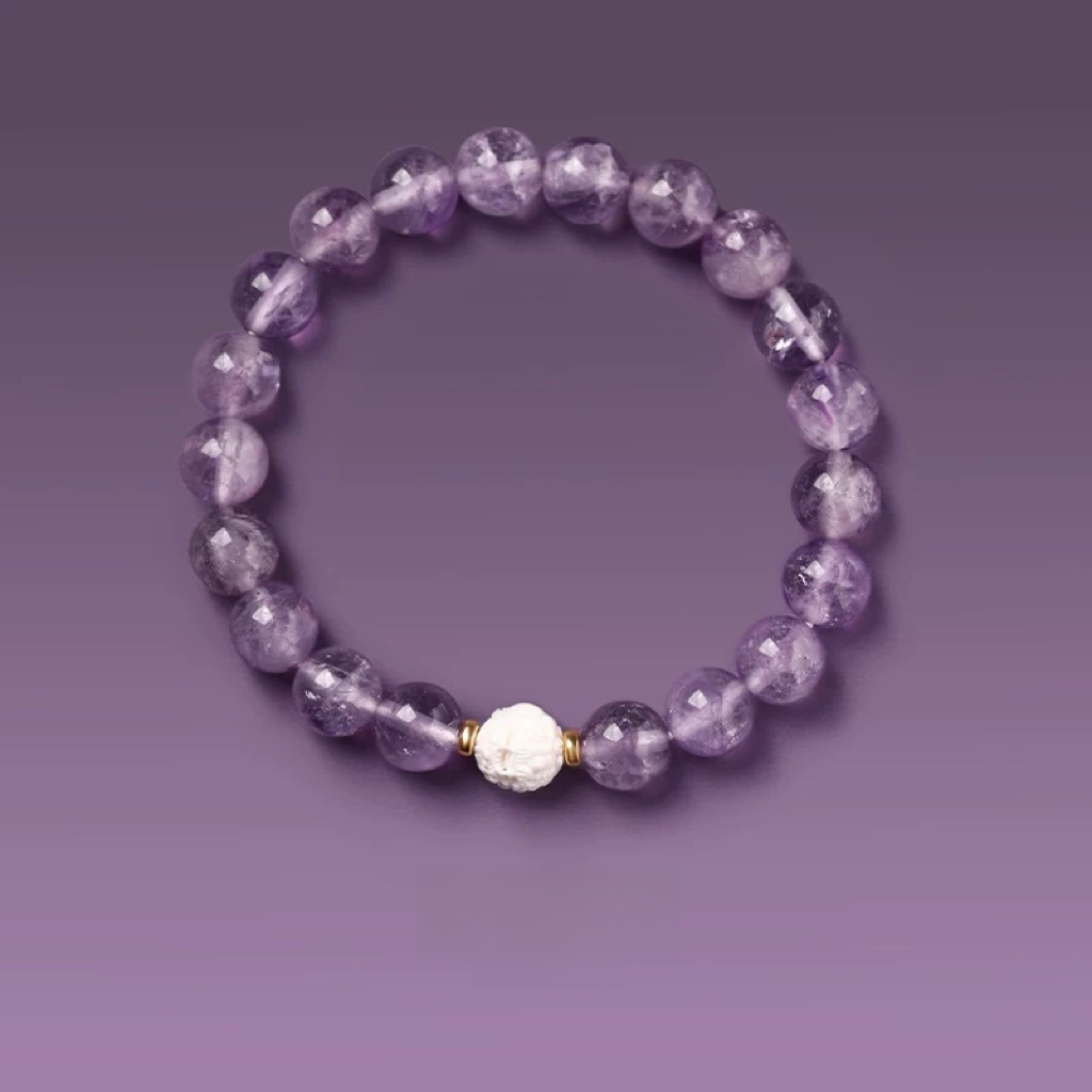 Natural Amethyst Pixiu Bracelet - Natural Energy&Handmade