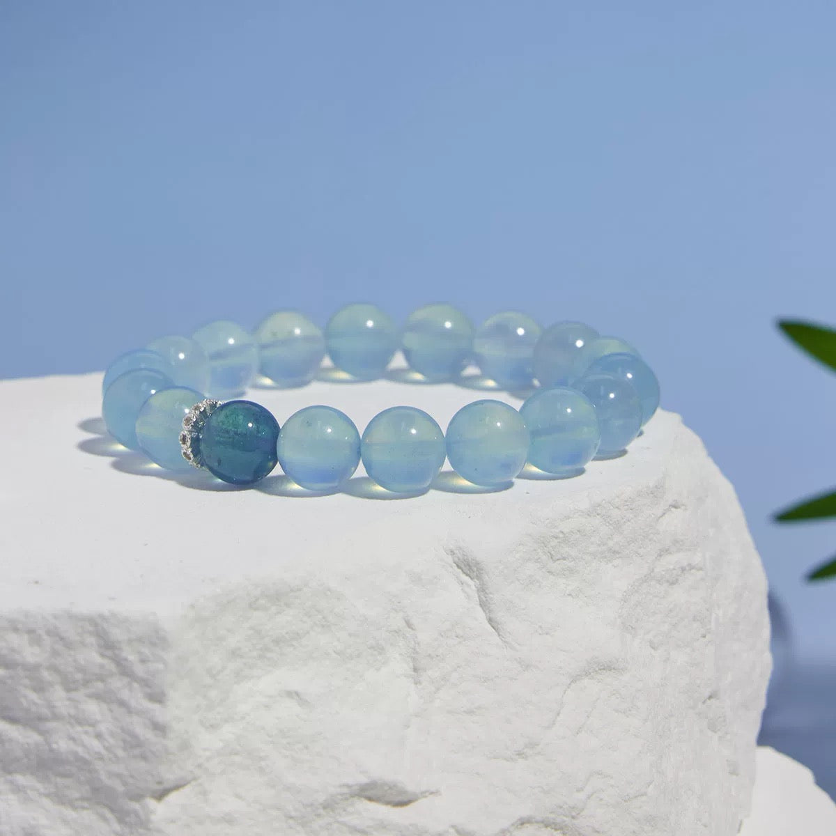 Natural Sea Blue Treasure Bracelet - Natural Energy&Handmade