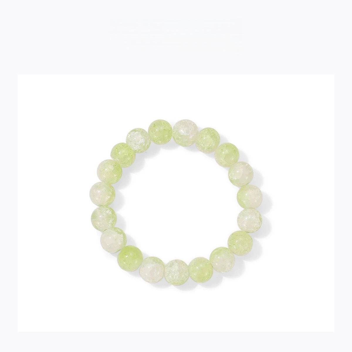 Floral Crystal Bead Bracelet - Natural Energy&Handmade