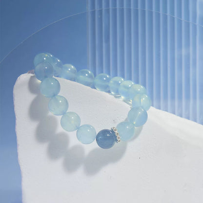 Natural Sea Blue Treasure Bracelet - Natural Energy&Handmade