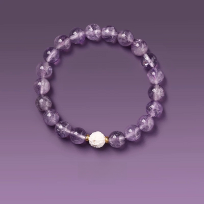 Natural Amethyst Pixiu Bracelet - Natural Energy&Handmade