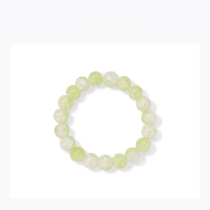Floral Crystal Bead Bracelet - Natural Energy&Handmade